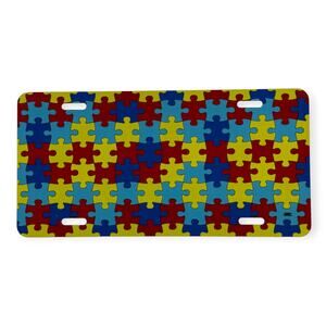 Autism Awareness Puzzle Piece Vanity Plate